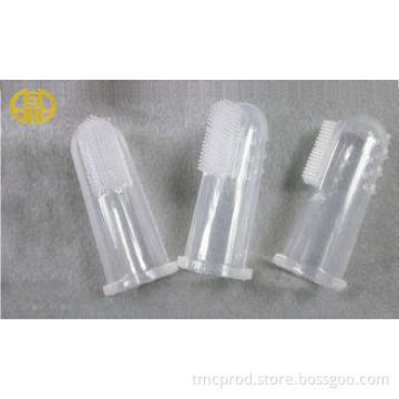 Non - stick Clear Silicone Baby Products Soft Finger Toothb